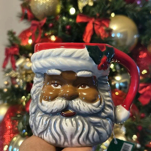 Brown Mr. Clause Mug - Picture 2 of 5
